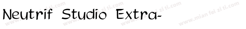 Neutrif Studio Extra字体转换